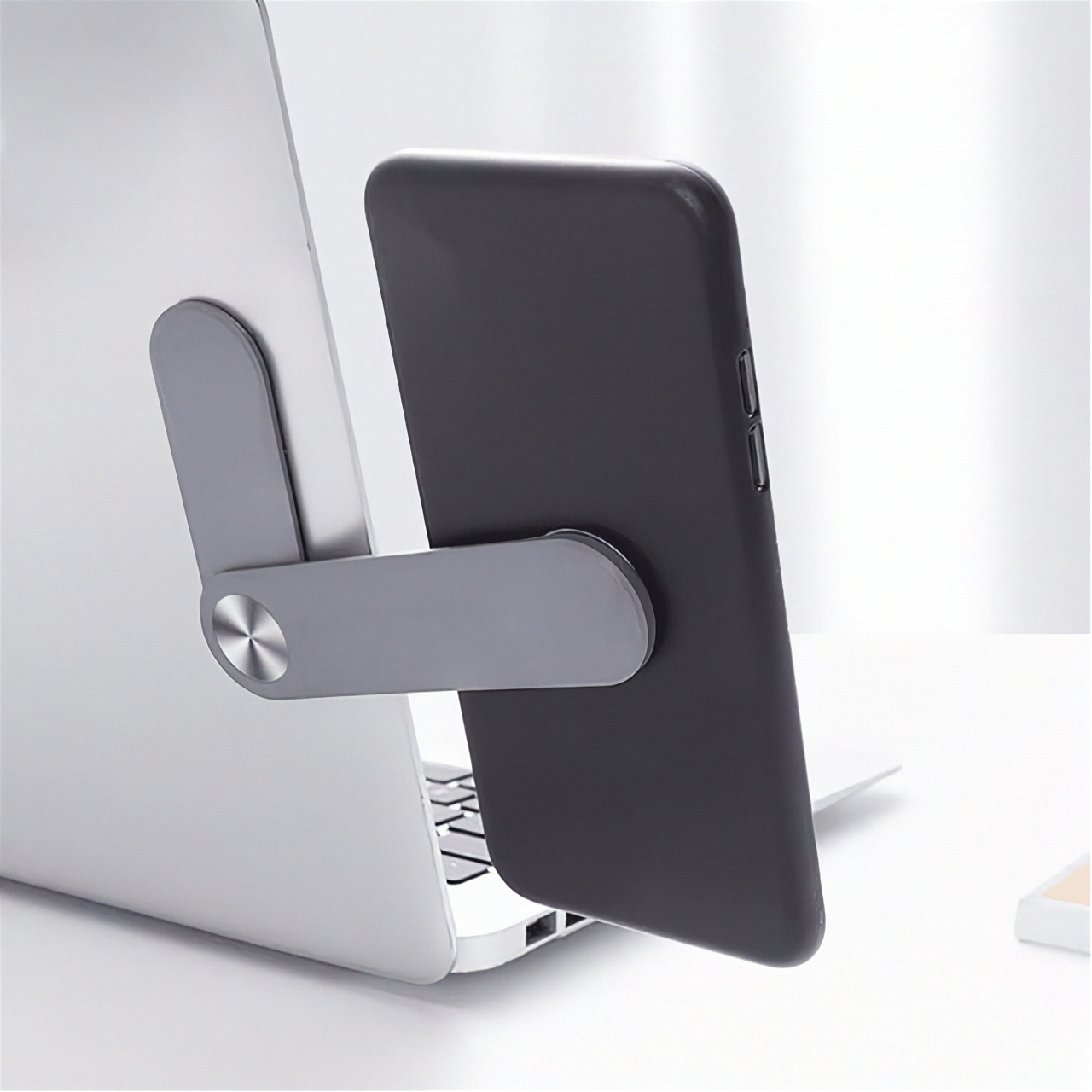 Magnetyczny uchwyt na telefon do laptopa i monitora