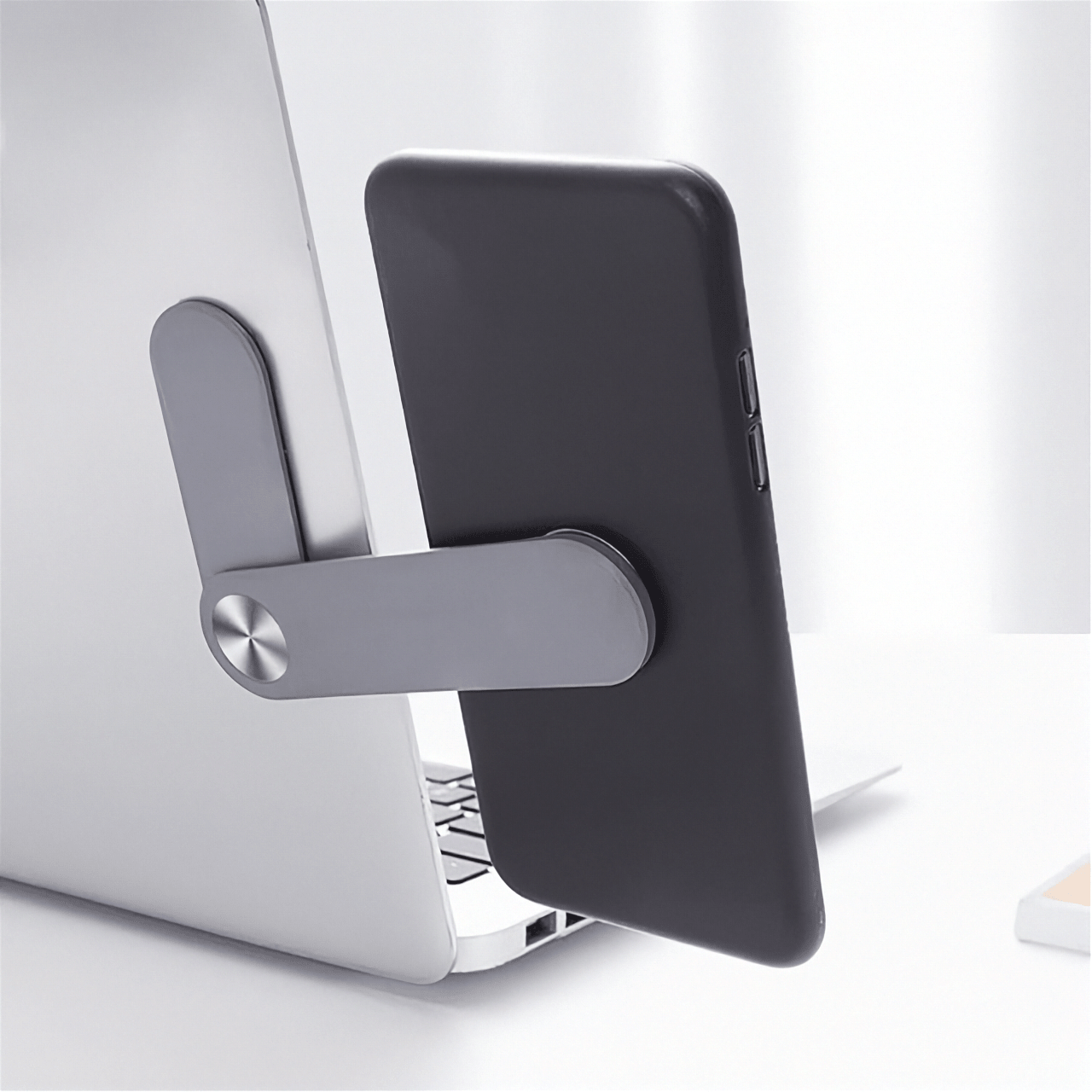 Magnetyczny uchwyt na telefon do laptopa i monitora - SideDesk